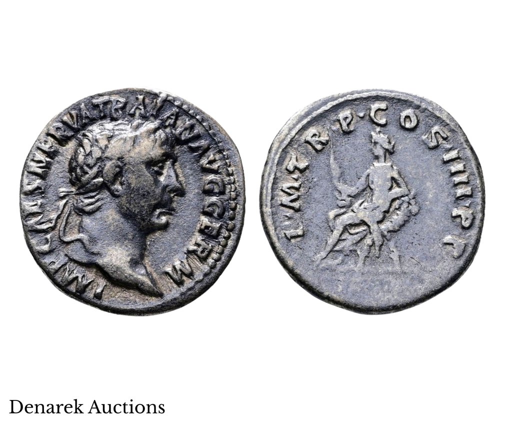 Római Birodalom. Trajanusz (AD 98-117). Denarius (Nincs minimálár) #1.0