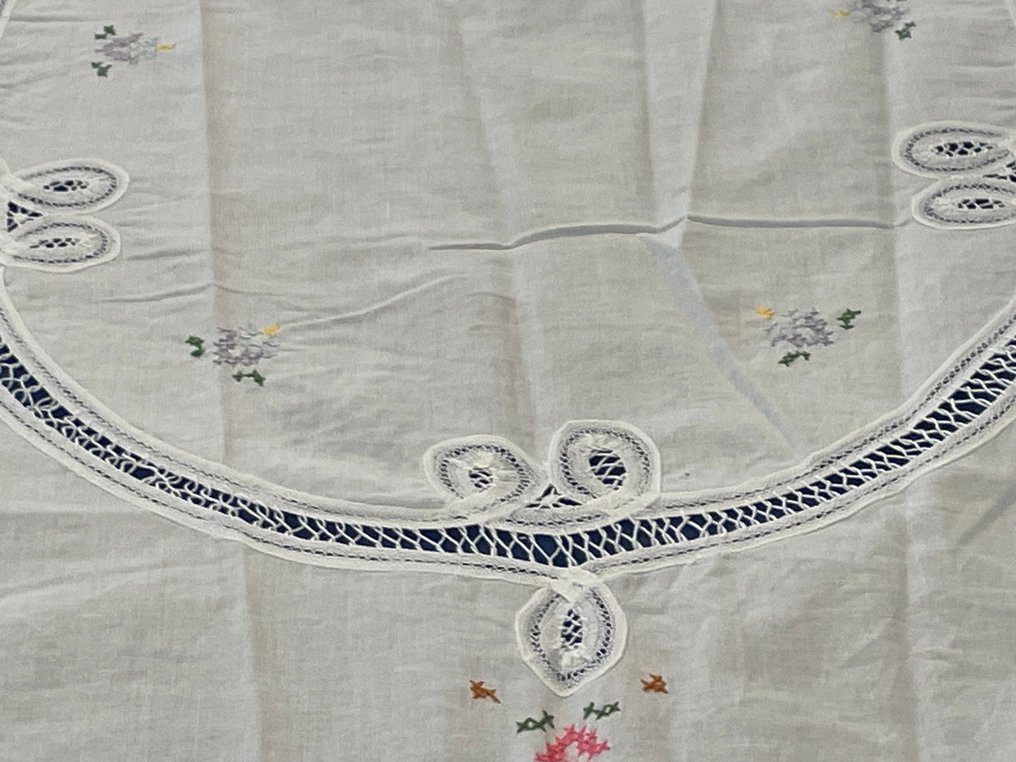 ricami fatti a mano - Couvre-lit - 297 cm - 237 cm - Copriletto vintage #4.3