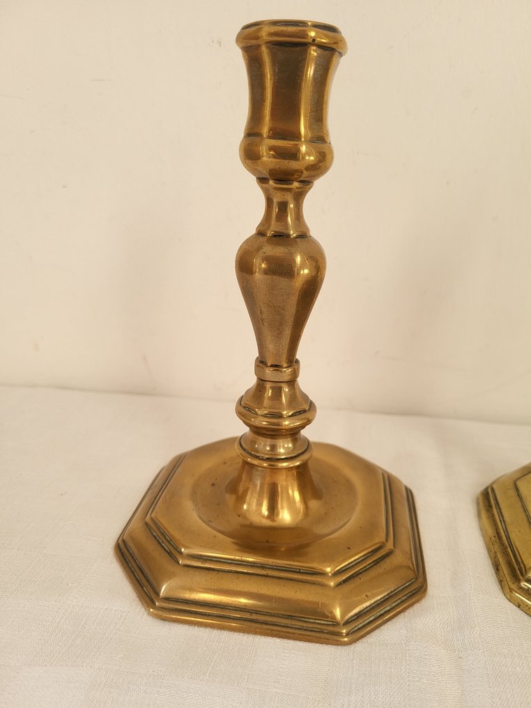 Candeliere (2) - Ottone - Bougeoirs flambeaux #2.1