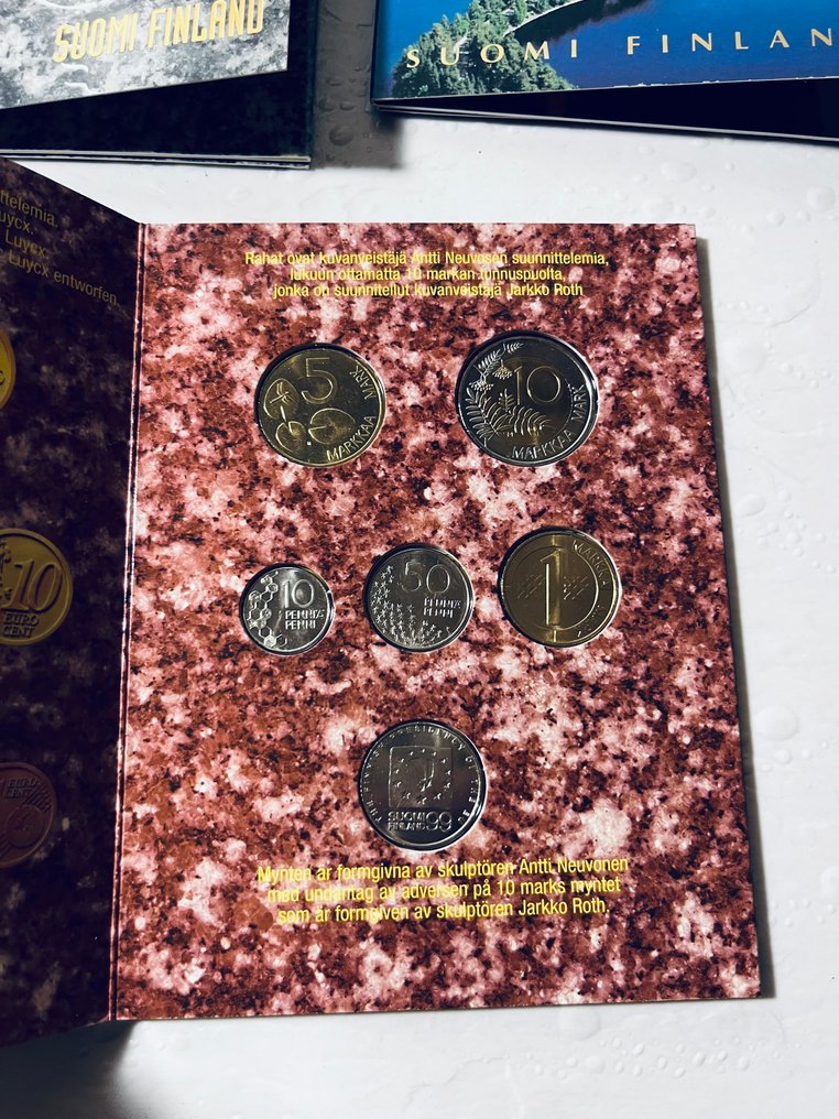 Finnország. Year Mint Set 5x 1993/2000 (Nincs minimálár) #4.3