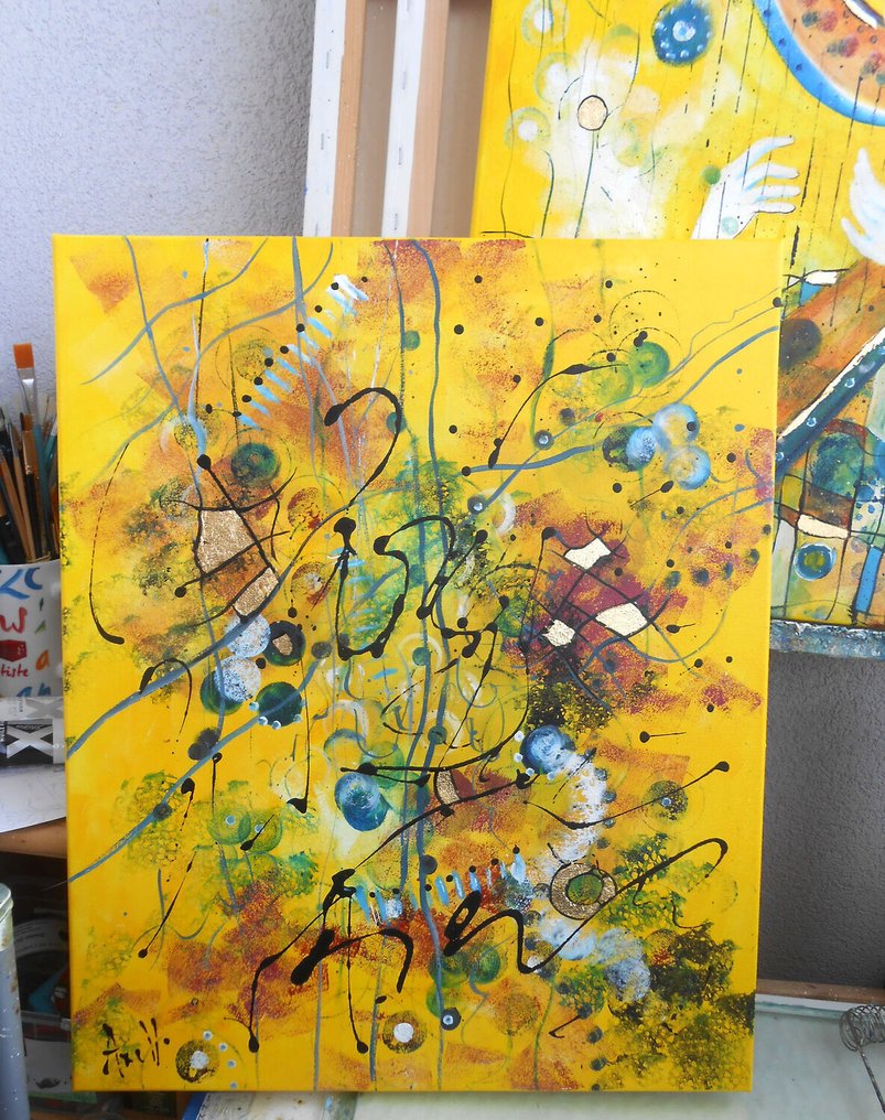 Axelle BOSLER - Abstrait Sous l'or de Klimt #1.0