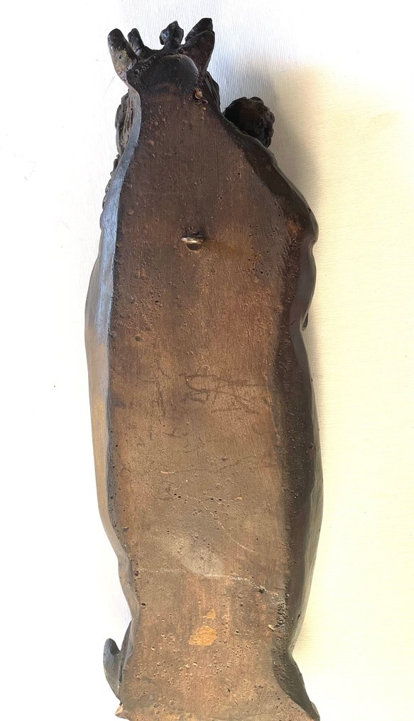 Sculpture - Virgin and Child - 34 cm - Composite - 1960-1970 #4.3