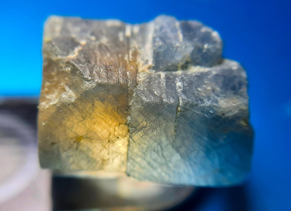 21 cts Safira Bicolor Natural Não Tratada Rara Ásperos- 4.2 g #2.1