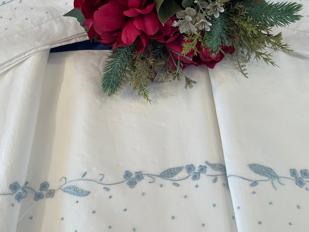 ricami fatti a mano - Lençol (3) - 254 cm - 234 cm - Conjunto de lençóis #4.3