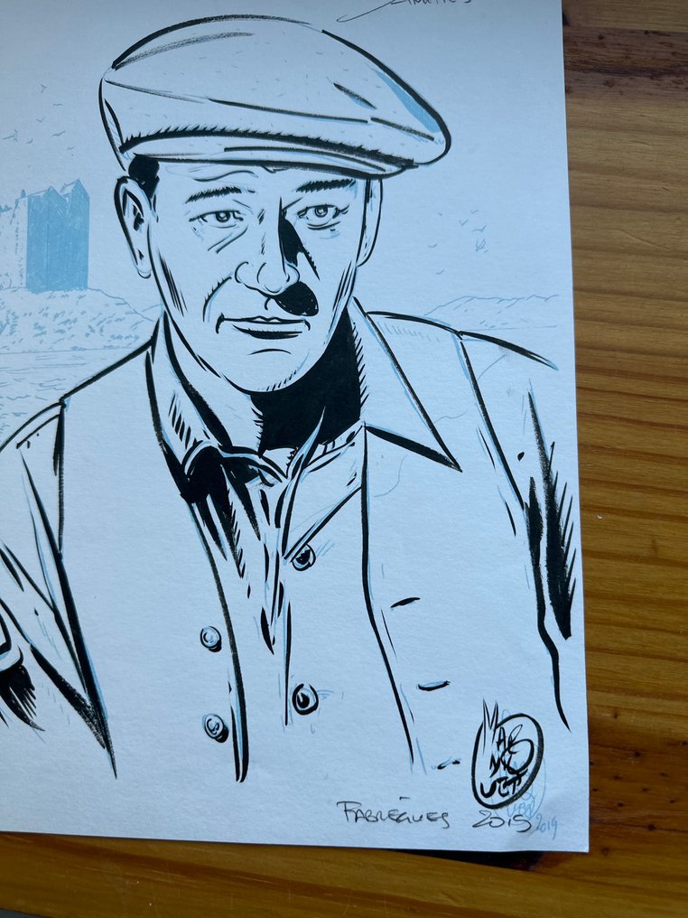 Marniquet - 1 Αυθεντικό, υπογεγραμμένο σχέδιο. - Spirits of Scotland - John Wayne - 2014 #2.1