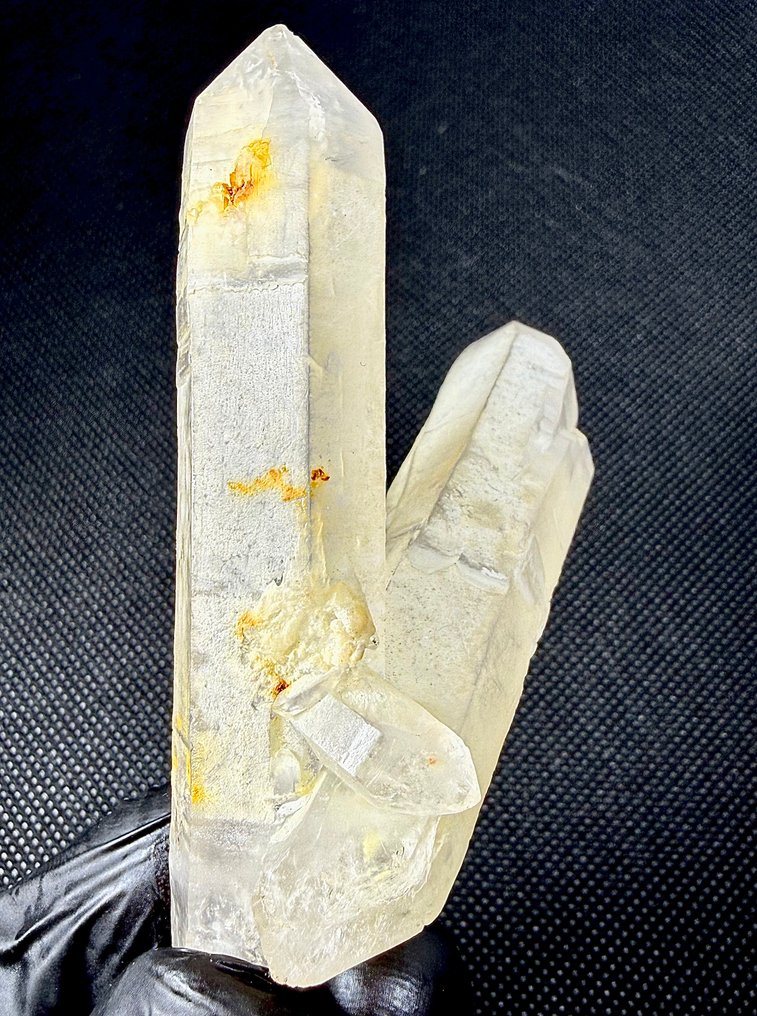 双端对称双晶石英 水晶点 - 高度: 83 mm - 宽度: 63 mm- 84 g #3.2