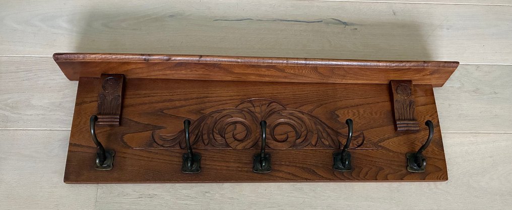 衣帽架 - 橡木 - 手工雕刻的衣帽架 #4.3