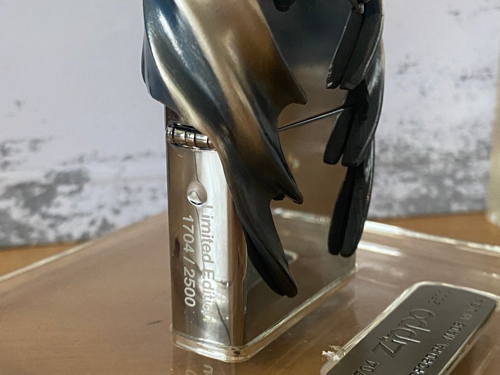 Zippo - 芝宝 - RARE - EDITION LIMITEE 1704/2500 - DRAGON 3D - COFFRET PEXIGLASS - 没有保留价 - 打火机 - 钢材（不锈钢）, 黄铜 #2.1