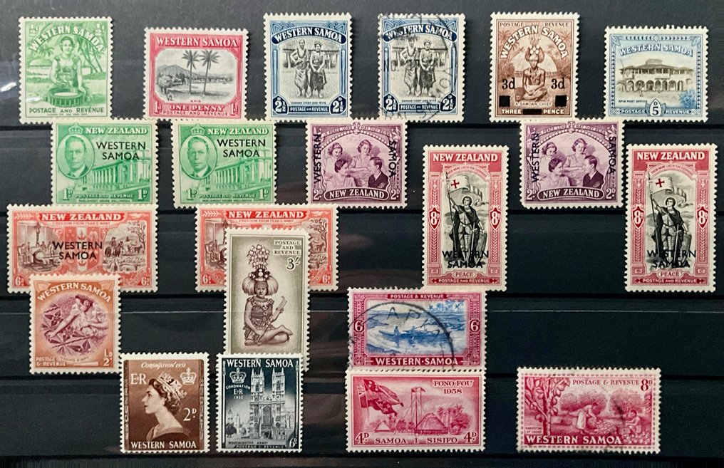 Commonwealth britannico 1888/1959 - Top Partite con Isole Cook, Papua, Nuova Guinea, Samoa, Antartide francese, Kw oltre 1250 €. - Michel #2.1
