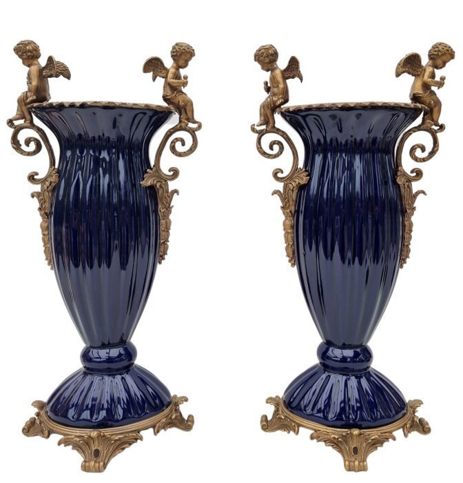 Vase - Brass, Earthenware #1.0