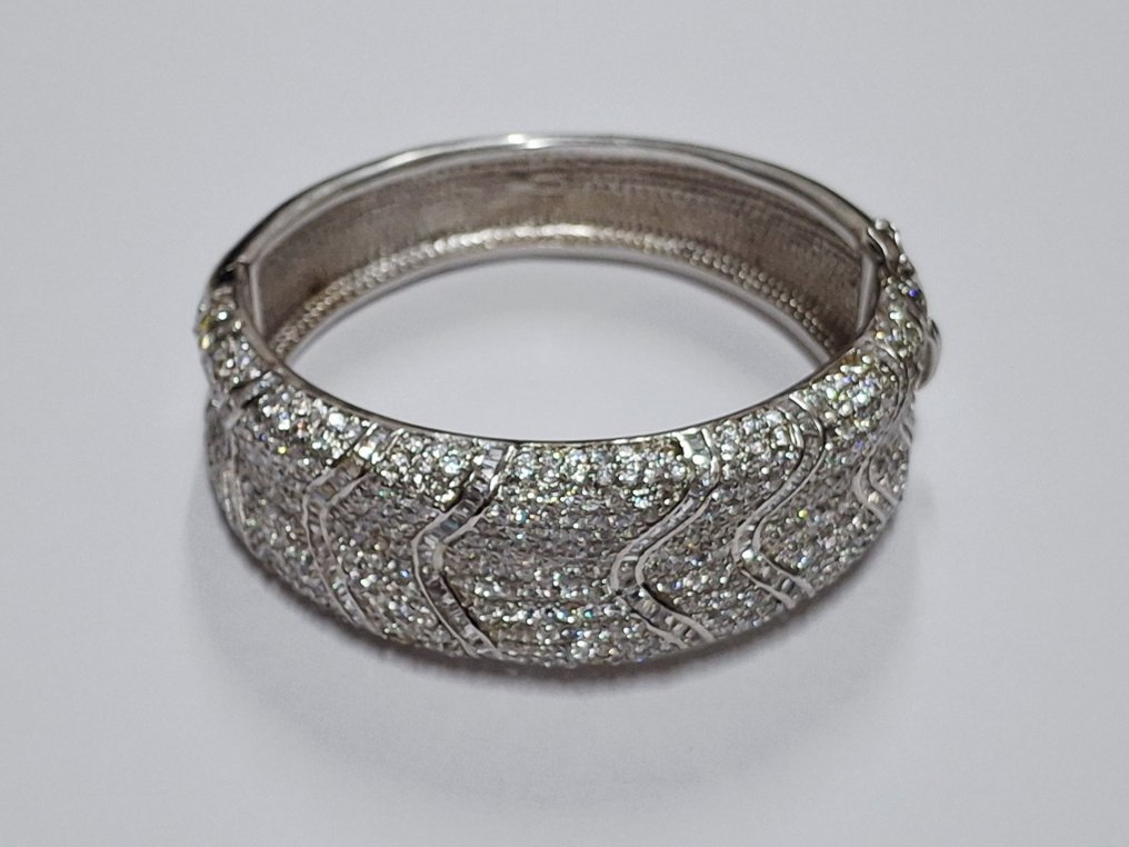 没有保留价 - 手镯 银 锆石 - 锆石 #3.2