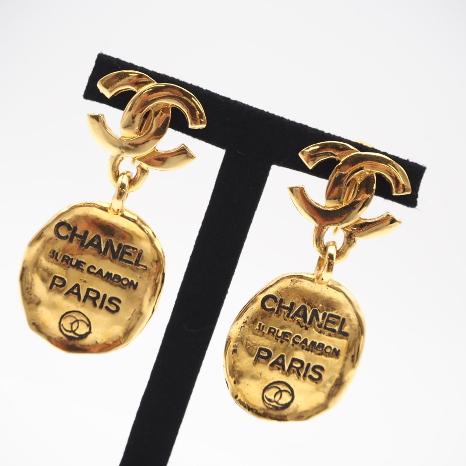 Chanel - Μέταλλο σε χρώμα χρυσού - Σκουλαρίκια #1.0