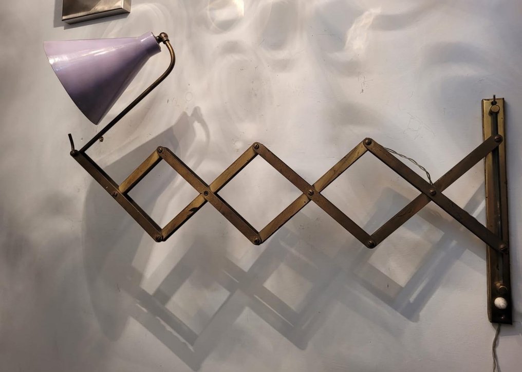 壁灯 - 最大延长120厘米 - 黄铜, 金属 - 画线器 #4.3