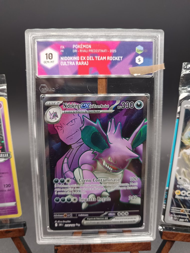 Pokémon - 3 Graded card - Nidoking 3 Limited edition - Graad 10 - Black & White - Black and White Base Set - Graded card with graded signature #3.2