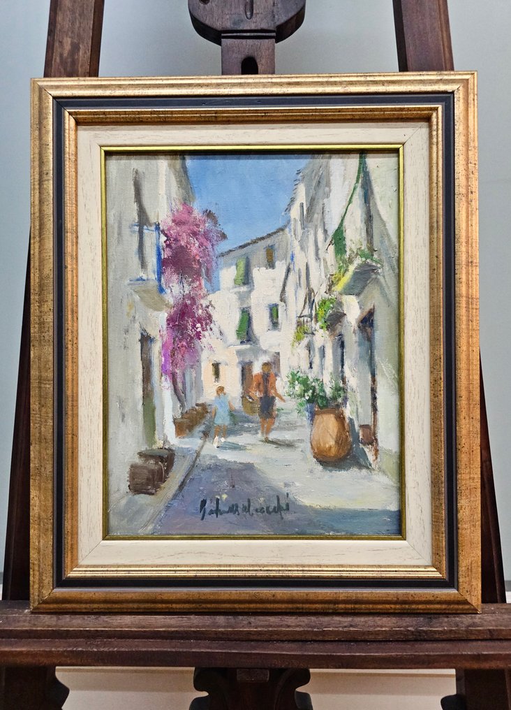 Francesc Carbonell Massabé (1928) - Street of light in Peñíscola #3.2