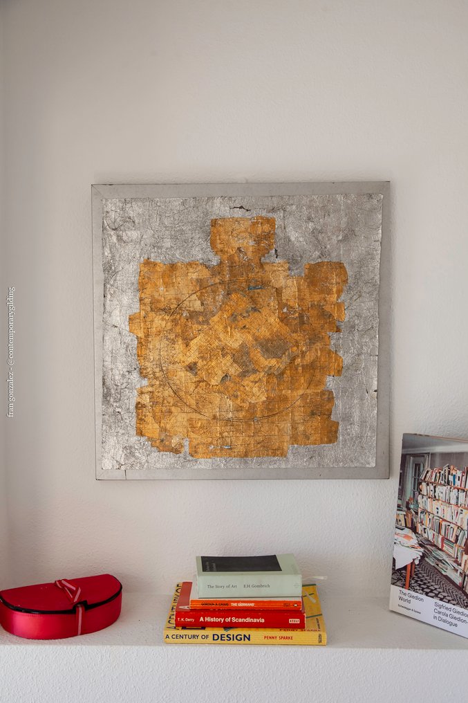 Fran Gonzalez 1959 (Contemporary Gilding) - Fontana Quadrata #4.3