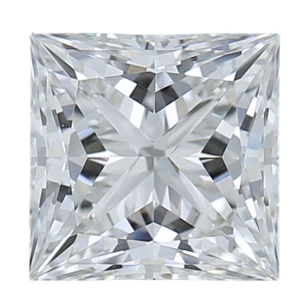 1 pcs Diamant (Natur) - 1.02 ct - Kvadrat - G - IF - International Gemological Institute (IGI) - Eksklusiv Diamant #1.0