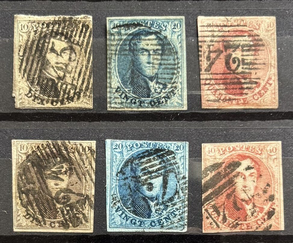 Βέλγιο 1849/1863 - Λεοπόλδος I Επιλαίον/Μεταλλικά, OBP 1-16 (συμπεριλαμβανομένων 10A/12A) #3.2