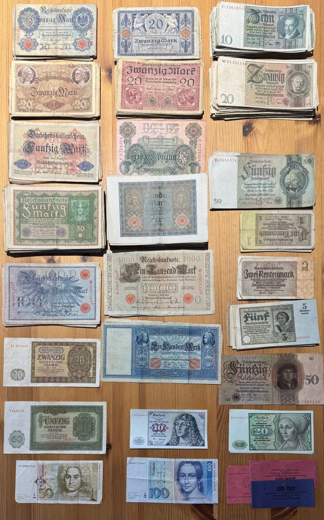 Γερμανία. - 862 banknotes - various dates (χωρίς τιμή ασφαλείας) #1.0