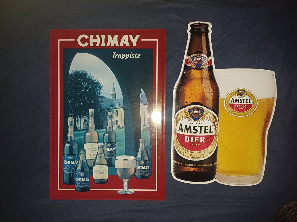 Amstel bier - Tappist Chimay - Πινακίδα (2) - Σίδερο #1.0