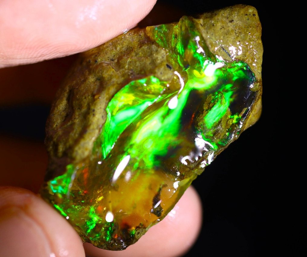 35,8 cts - Wunderbarer natürlicher Kristall-Opal Rohversion - Sieh dir das Video an!- 7.16 g #1.0