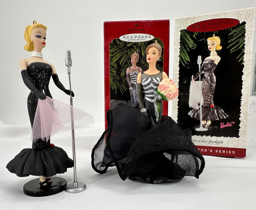 Διακοσμητικό στολίδι (2) - Hallmark Keepsake – Barbie Ornaments – Solo in the Spotlight 1995 & 40th Anniversary 1999 - Ηνωμένες Πολιτείες #1.0