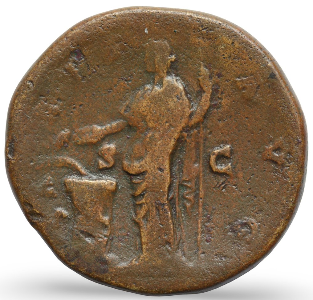 Római Birodalom. Antoninus Pius (AD 138-161). Sestertius 140/4 AD SALVS AVG 30.57 g (Nincs minimálár) #1.0