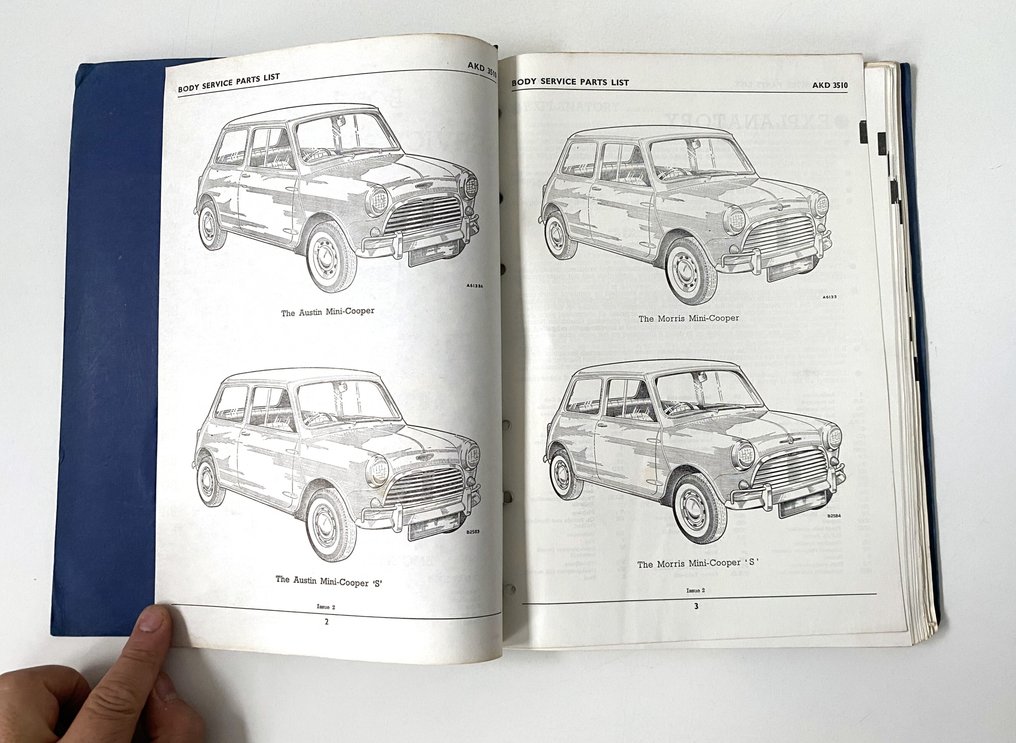 Άστον και Μόρισ - Mini Cooper – Body Service Parts List #4.3