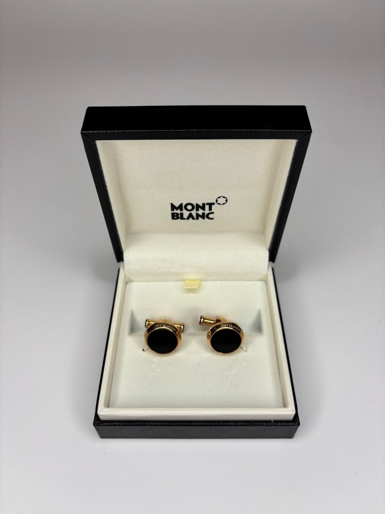 Montblanc - Ónice - Chapado en oro - Gemelos #1.0