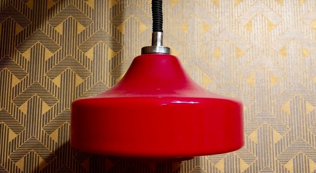 Szarvasi - Hanging lamp - Glass - Space Age style pendant lamp #1.0