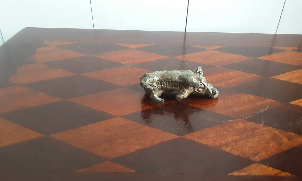 P. Chenet - Statue, everzwijn - 4 cm - Bronze #3.2