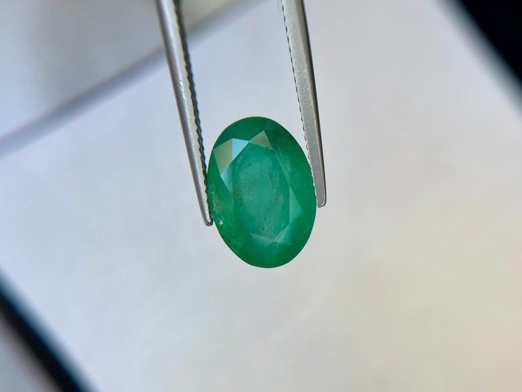 沒有保留價 - 1 pcs  綠色 祖母綠  - 5.98 ct - Lotus Gemology - 浓郁绿色祖母绿 #2.1