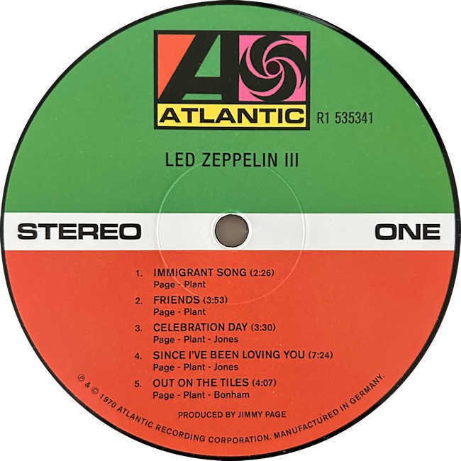 Led Zeppelin - Led Zeppelin III 2014 remastered heavy vinyl issue with gatefold wheelcover in FANTASTIC condition! - LP - 180 grammes, Remasterisé - 2014 #2.1