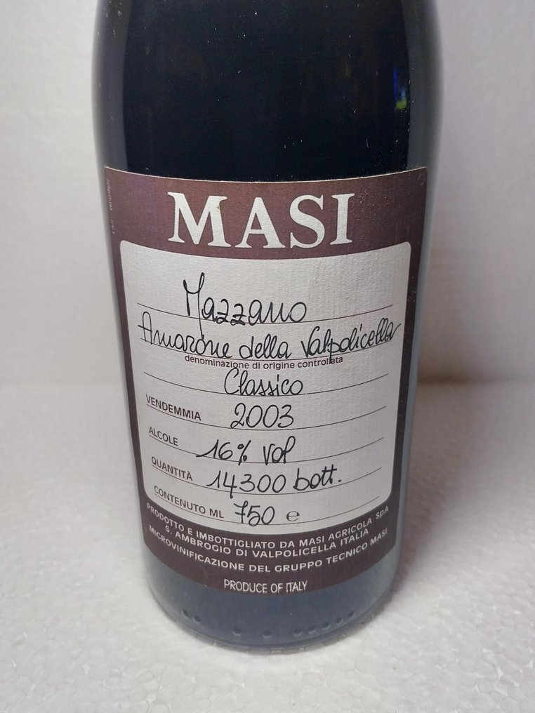 2003 Masi Mazzano - Amarone della Valpolicella - 1 Φιάλη (0,75L) #2.1