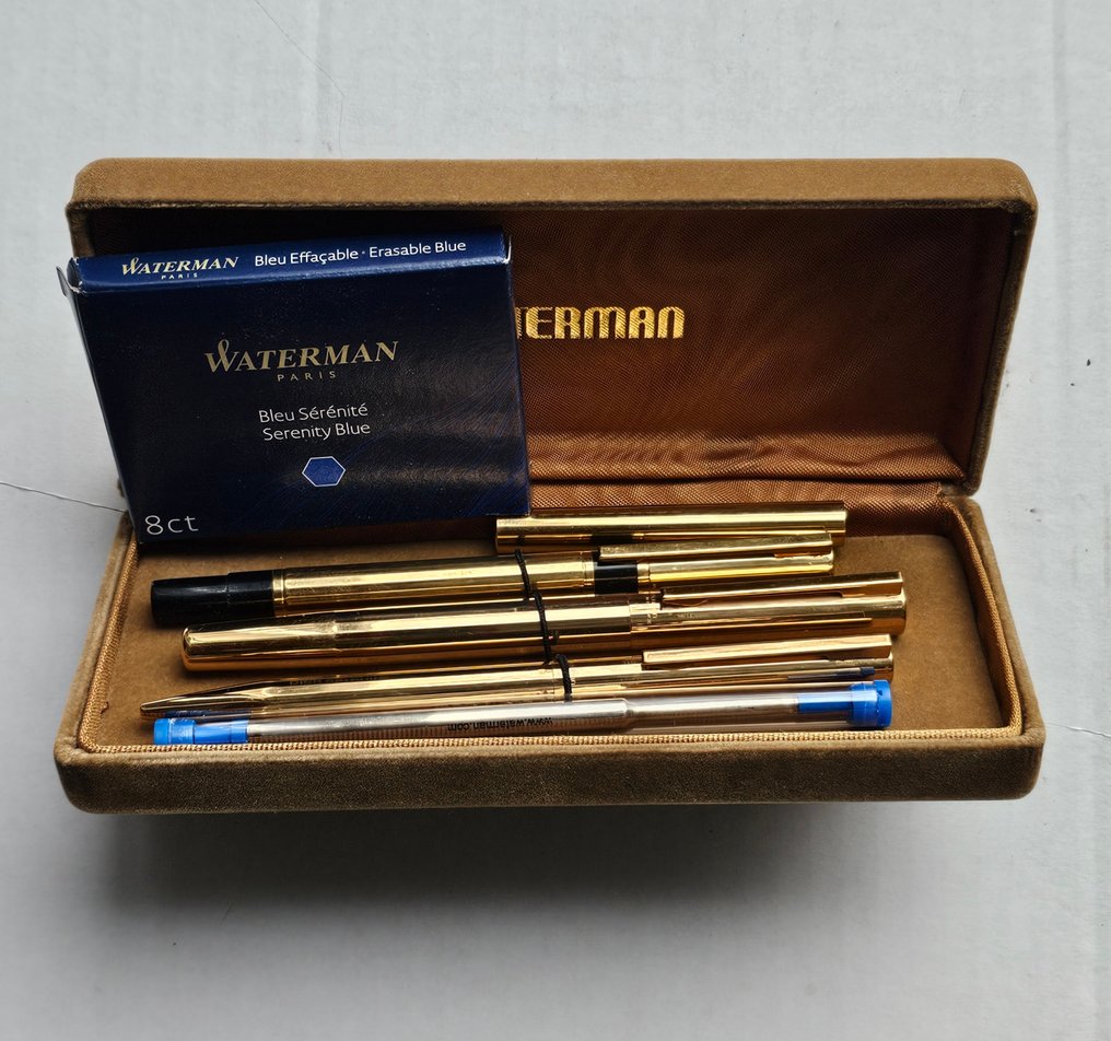 Waterman - Waterman modèle MASTER - PLUME OR 18 CARATS - Pen set #1.0