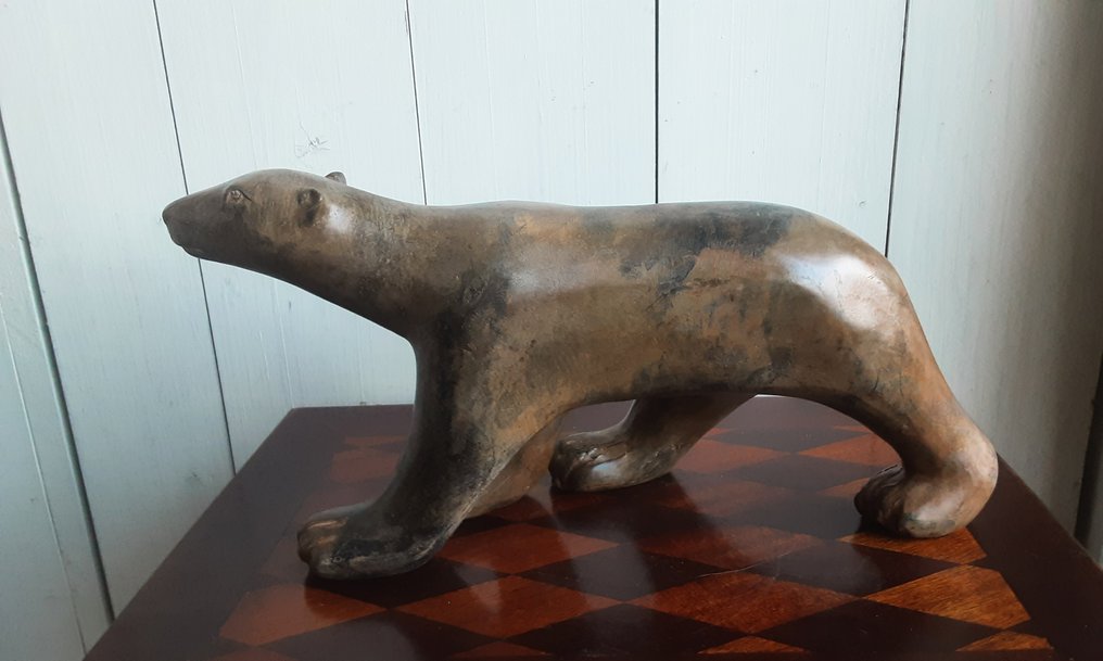 P. Chenet - 小雕像 - Grote Ijsbeer - 33 cm - 青銅色 #2.1
