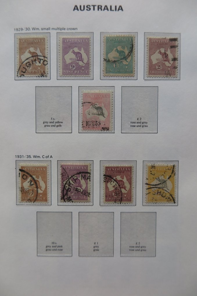 世界  - 在7本存书册/相册中的批次，包括经典的美国、加拿大和澳大利亚。 #3.2