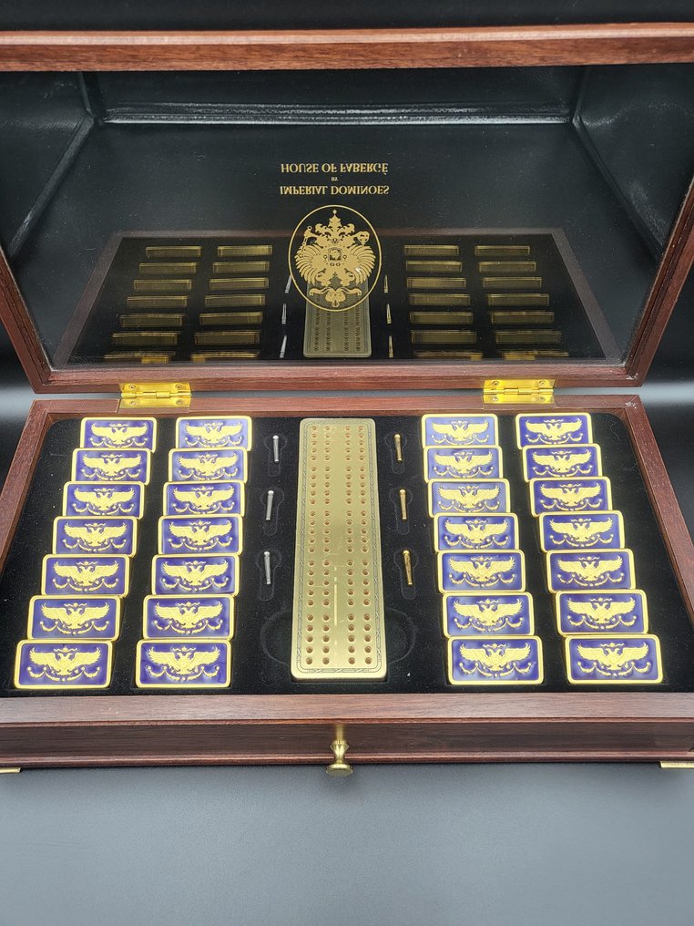 House of Faberge - Fabergé - Les dominos impériaux de Fabergé - Éléments Plaqués Or - Or 24 ct - Board game - gold-plated #4.3