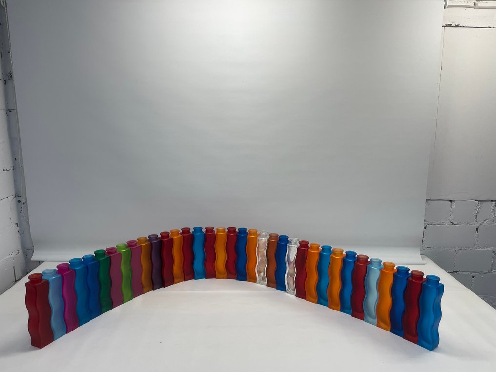 IKEA - Sigga Heimis - 花瓶 (35) -  笑话  - 玻璃 - 复古磨砂花瓶 #1.0