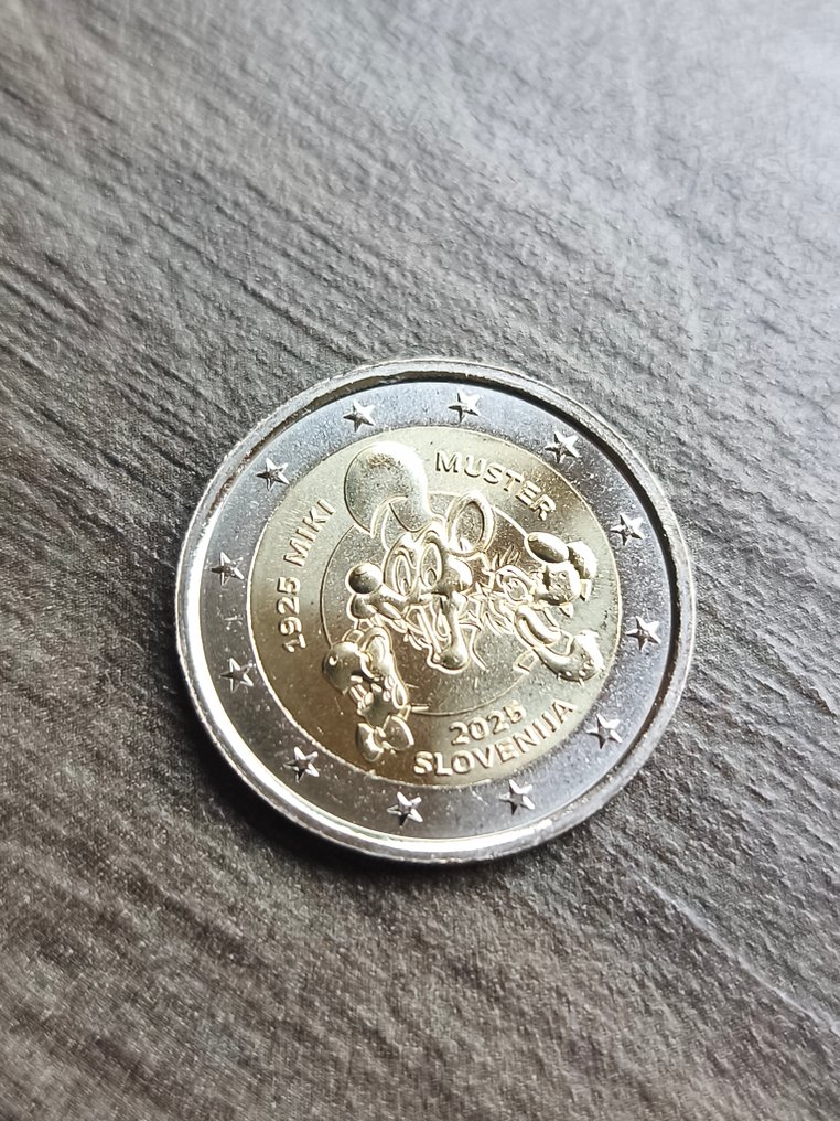 Slovenië. 2 Euro 2025 "Miki Muster" (25 coins) in roll (Zonder minimumprijs) #3.2