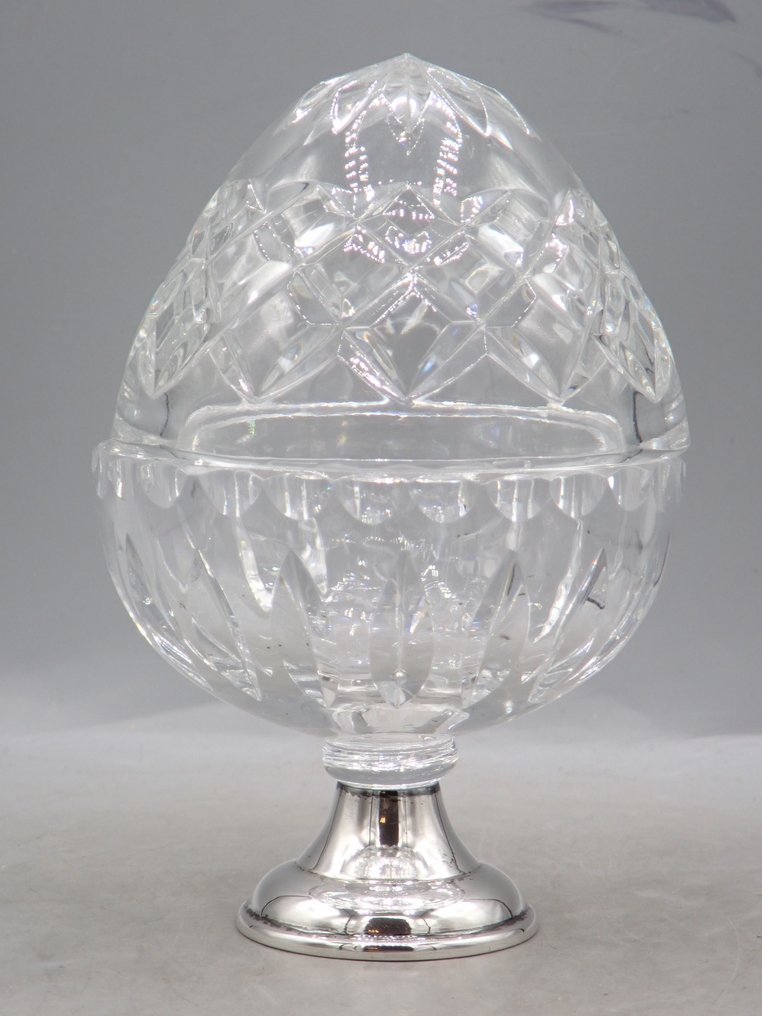 Burger & Zoon - Ciotola - Egg-shaped potpourri holder - .835 argento - Su piede d'argento #1.0