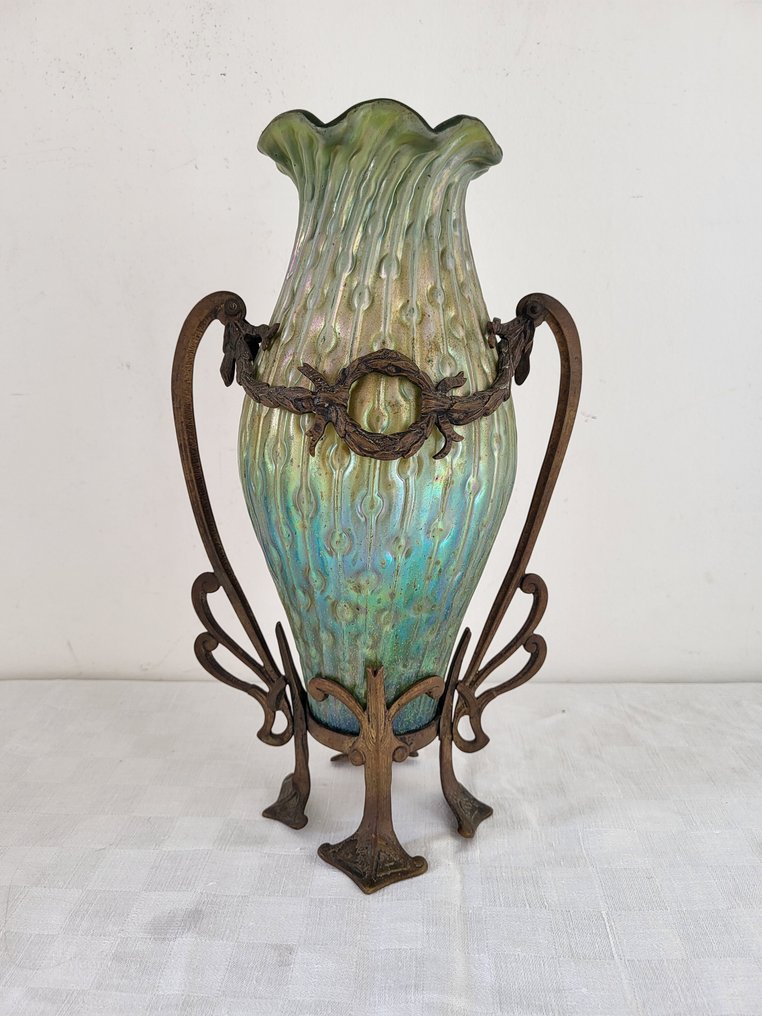 Wilhelm Kralik Sohn - Κανάτα - Κρύσταλλο - Διακοσμητικό Θαλάσσιο Σκαθάρι #1.0