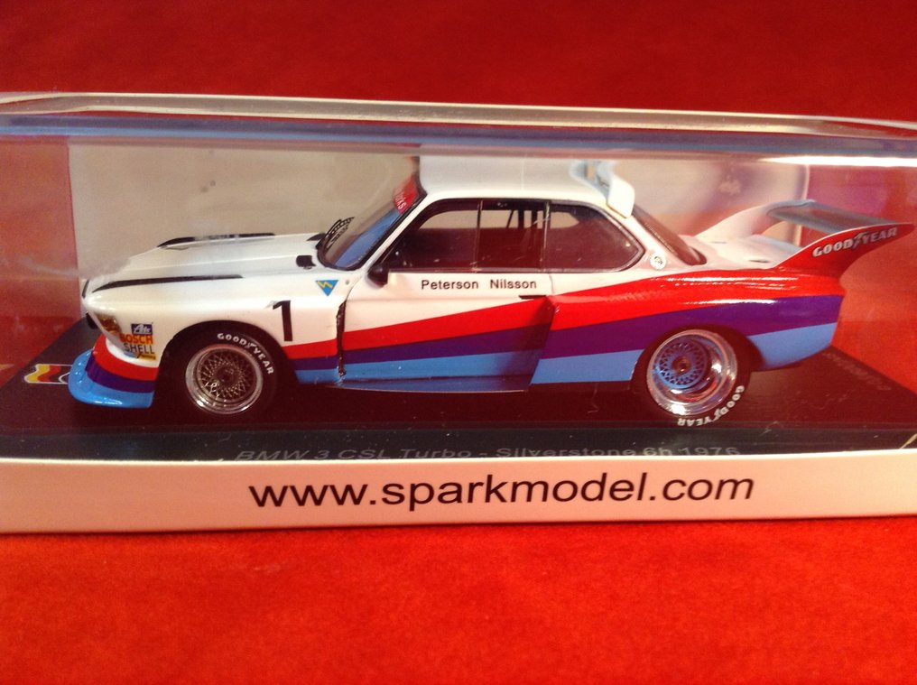 Spark 1:43 - Αγωνιστικό αυτοκίνητο μοντελισμού - ref. #SG376 B.M.W.3.5 CSL Turbo Gr5 BMW Teamworks 6h Silverstone 1976 #1 Peterson/Nilsson - Εξαιρετική ποιότητα - Περιορισμένης έκδοσης - Δύσκολα βρίσκονται σήμερα - Γερμανική σειρά αριθμημένη #1.0