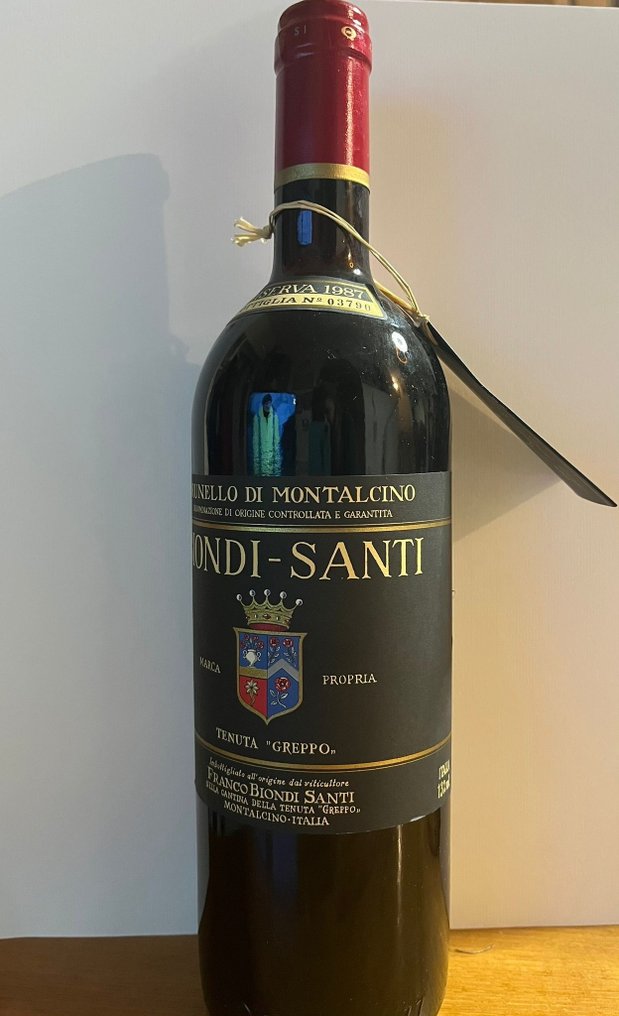1987 Biondi Santi, Tenuta Greppo - Μπρουνέλο ντι Μονταλσίνο Riserva - 1 Î¦Î¹Î¬Î»Î· (0,75L) #1.0