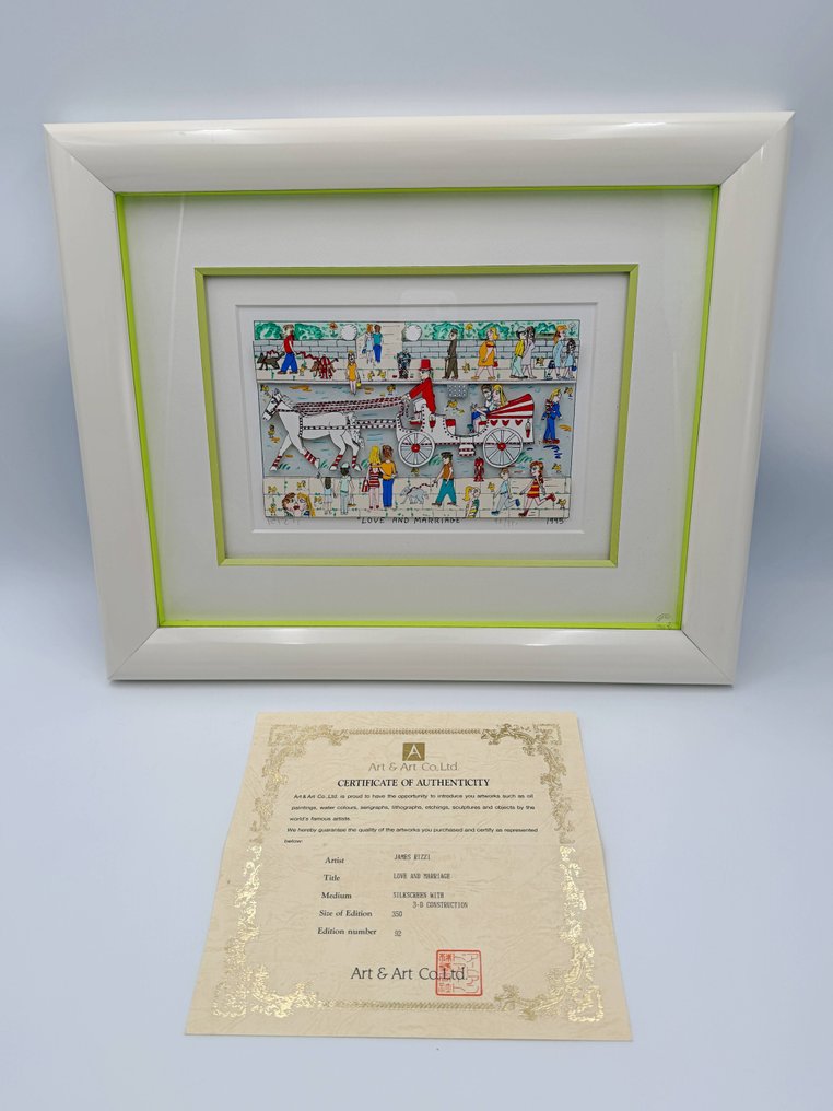 James Rizzi (1950-2011) - LOVE AND MARRIAGE · 3D silkscreen #1.0