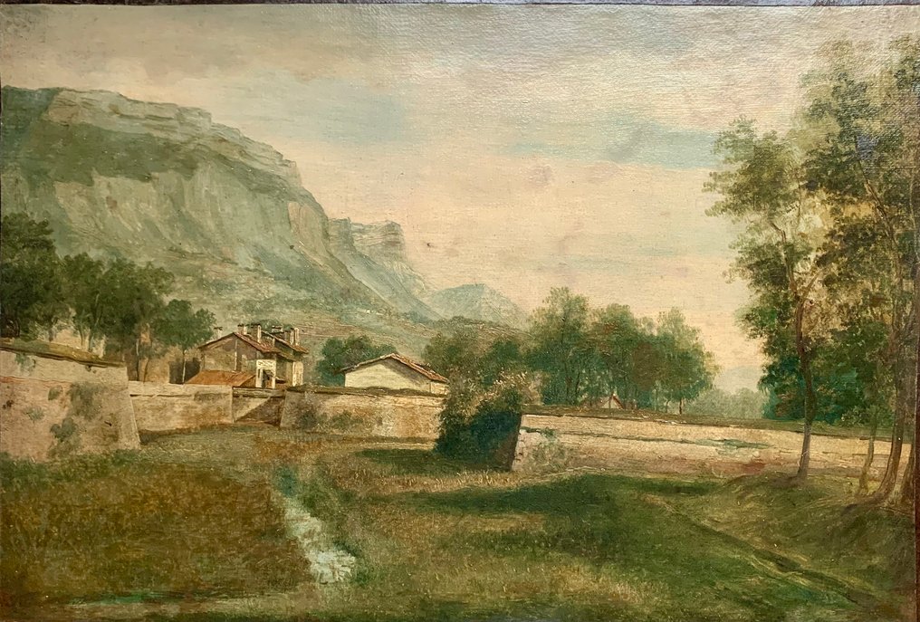 Ecole française du XIXème siècle, Attributed to - Vue prise au faubourg Très-Cloîtres #1.0