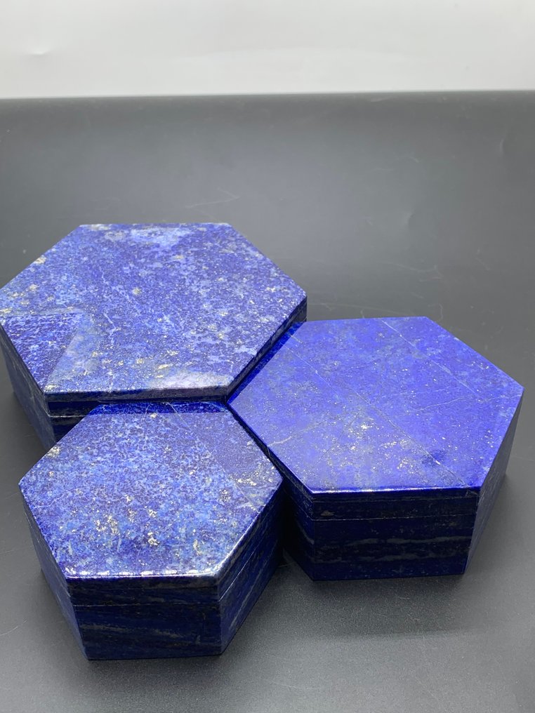 Χειροποίητο κουτί κοσμημάτων από φυσικό Lapis Lazuli – από το Badakhshan, Αφγανιστάν – 900 γραμμάρια κουτί κοσμημάτων- 900 g - (3) #3.2