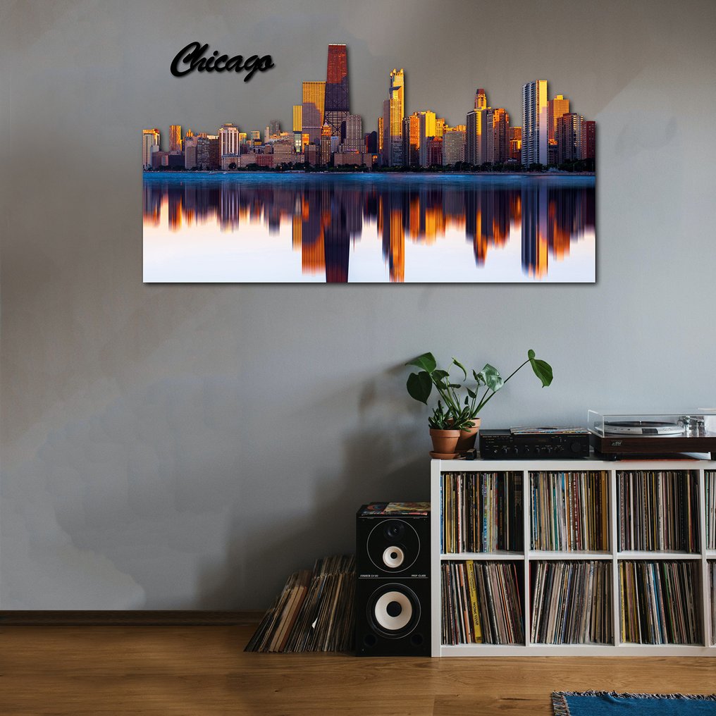 Διακόσμηση τοίχου - Γλυπτό ορίζοντας πόλης - Burano #1.0