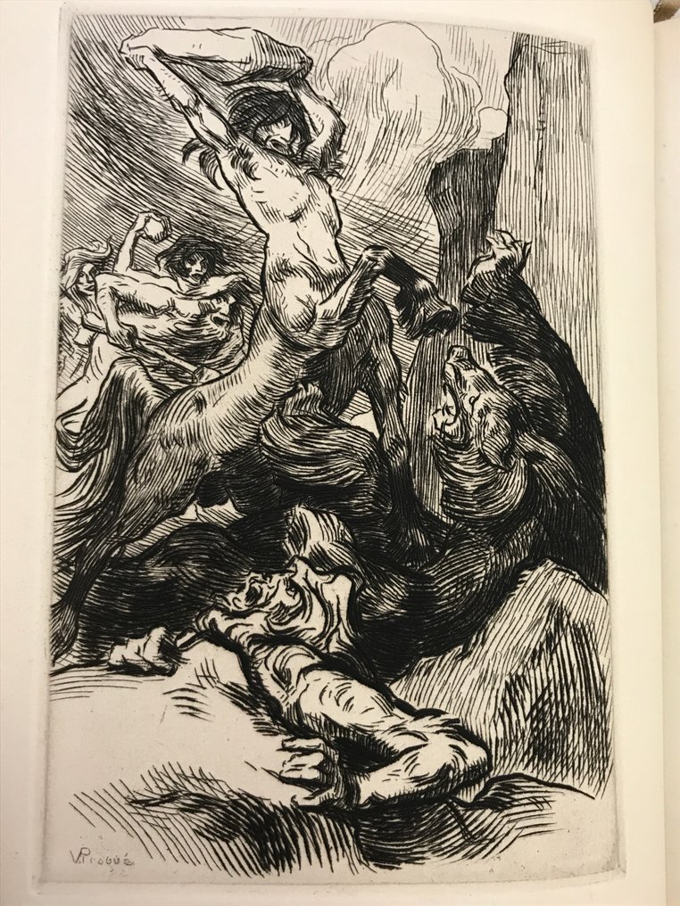 André Lichtenberger / Victor Prouvé - Les Centaures. Avec vingt-deux compositions gravées sur bois ou sur cuivre. - 1924 #1.0