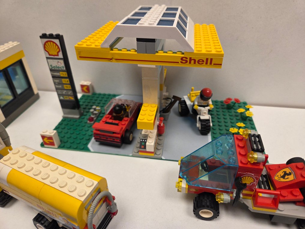 Lego Σετ - City, Promotional - 1255 Shell Car Wash + 1252 Shell Tanker+Shell Service Station 1256+ Car Transporter 1253 #4.3